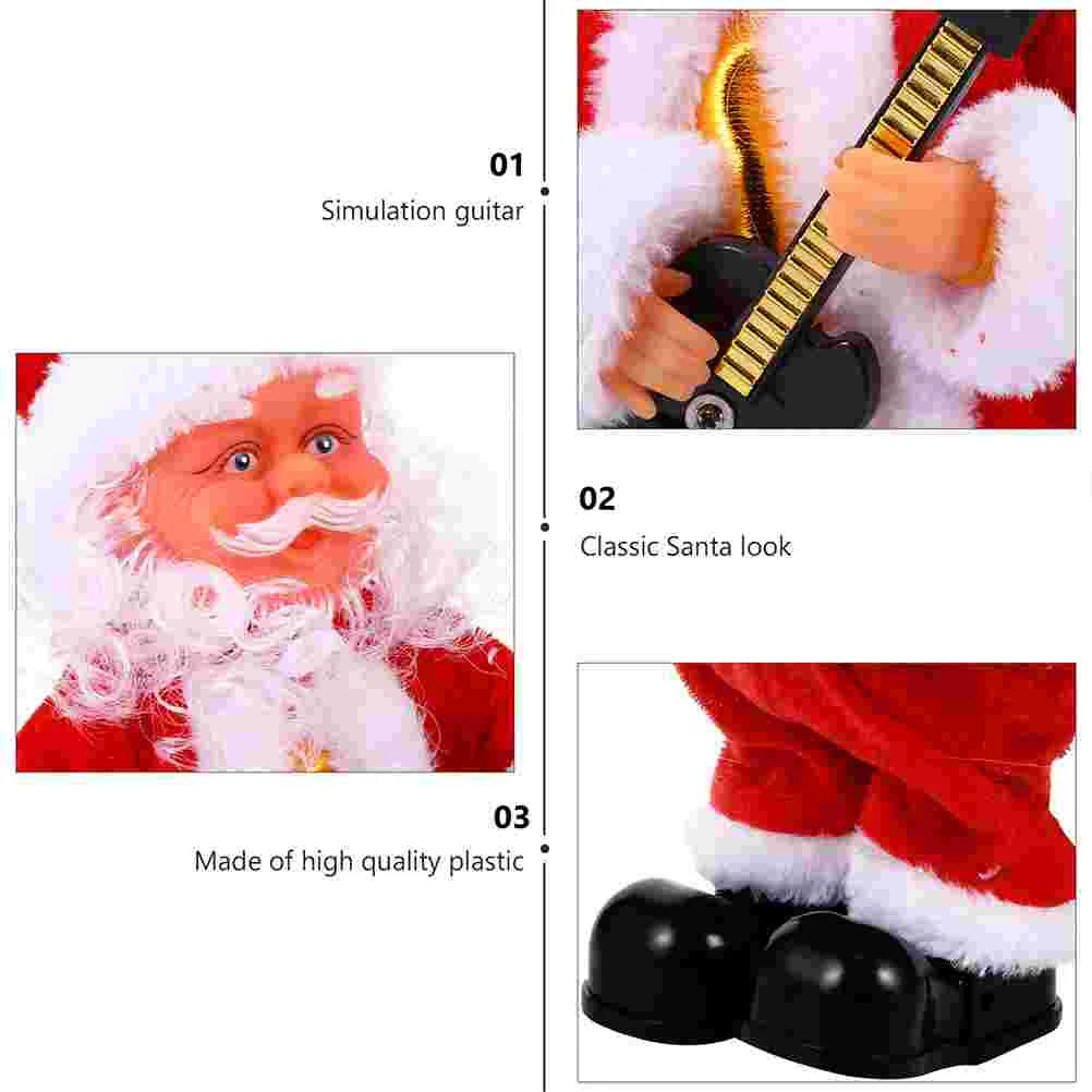 Christmas Plush Musical Toy Santa Claus Toys Singing Saxophone Child Electric Childrens