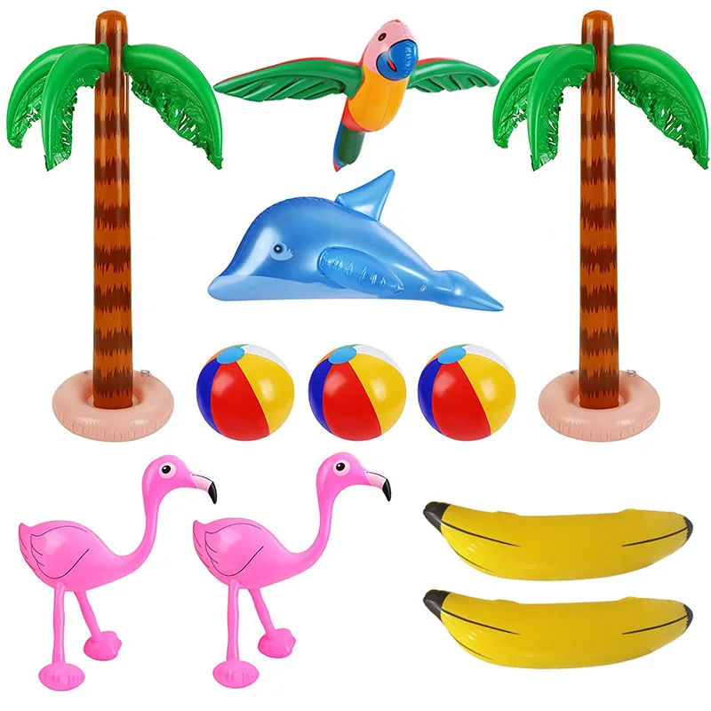 Iatable Beach Ball Dolphin Fi Banana Flngo Cross-Border New Model Durable PVC Toy for Children above 3 Years Old