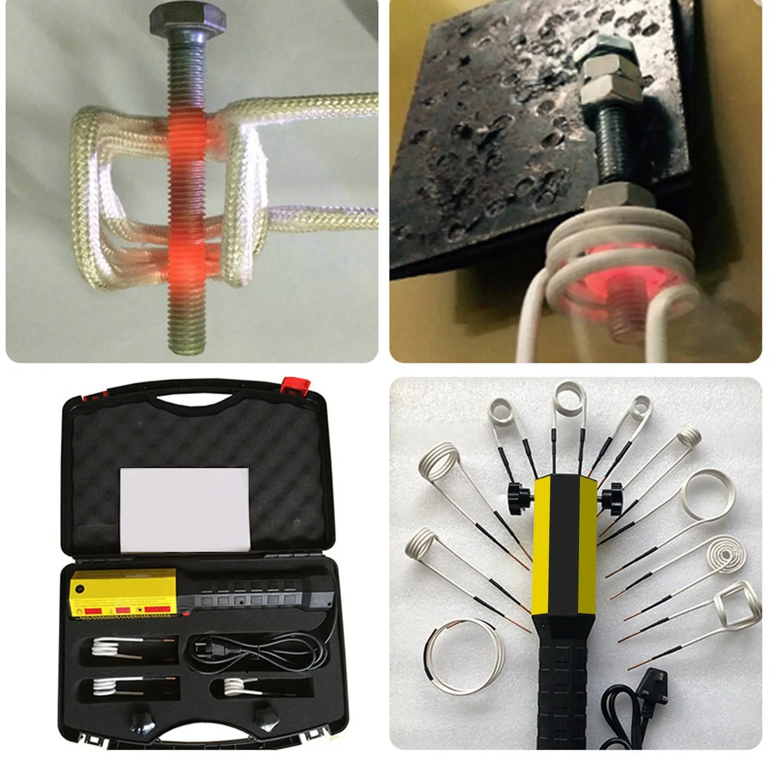 Magnetic Induction Heater Kit Handheld  Induction Tool Accurate Safe with LED Light for Rusty Screw Removing