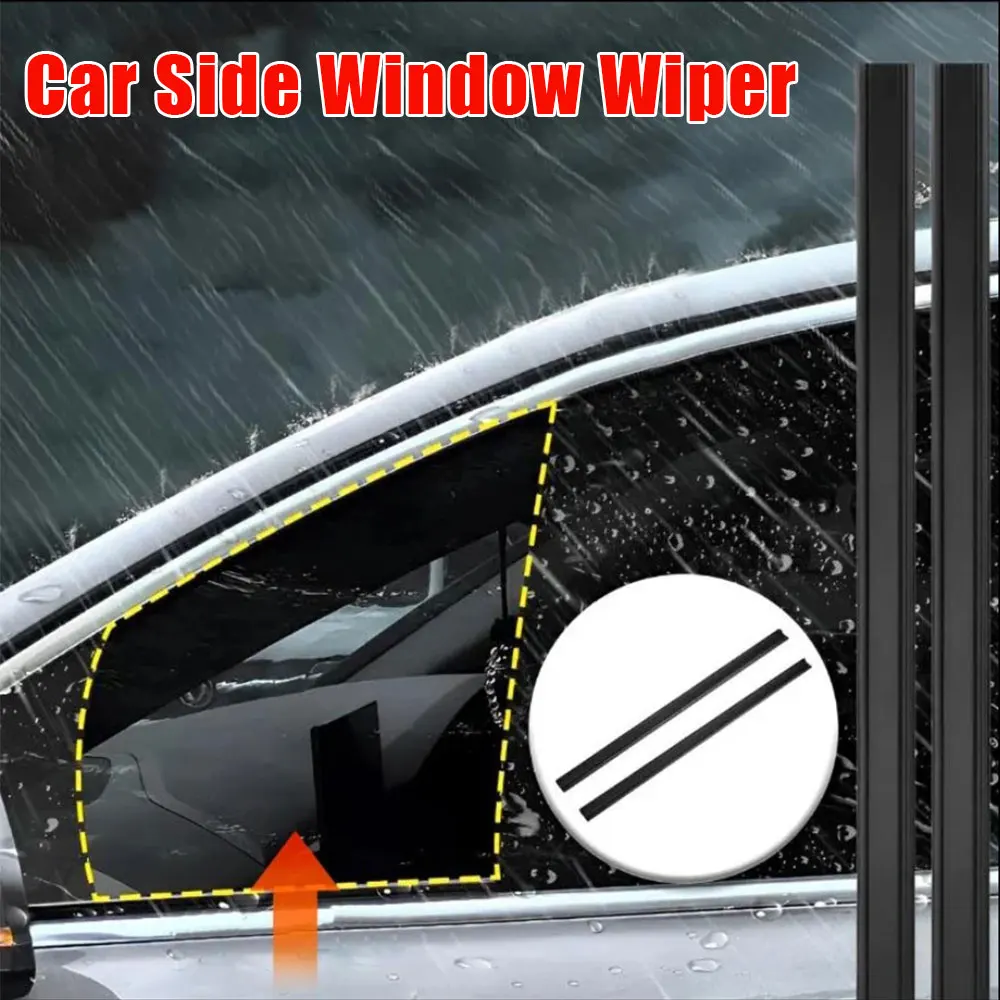 2 stücke Universal Auto Seite Windschutzscheibe Einsatz Reinigung Wischer Auto Seite Windows Nebel Entfernung Scheibenwischer Auto Glas Rahmenlose Scheibenwischer Klinge