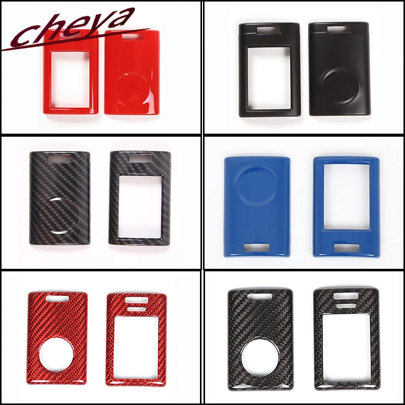 لشروليه كورفيت ZR1 Z06 C6 C7 2005-2019 ألياف الكربون سيارة مفتاح بعيد فوب غطاء لكاديلاك إسكاليد 2008-2019