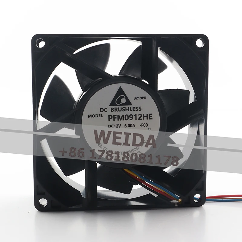Delta DC12V 6.0A AC EC 9038 Server High 90X90X38MM Speed Violent Converter PFM0912HE-F00 9CM Cooling fan Large air Volume