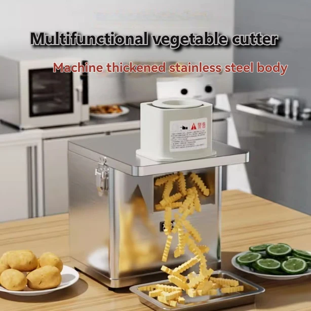 Wolf Teeth Potato Slicer Commercial Machine Fully Automatic Wave Fry Slicer