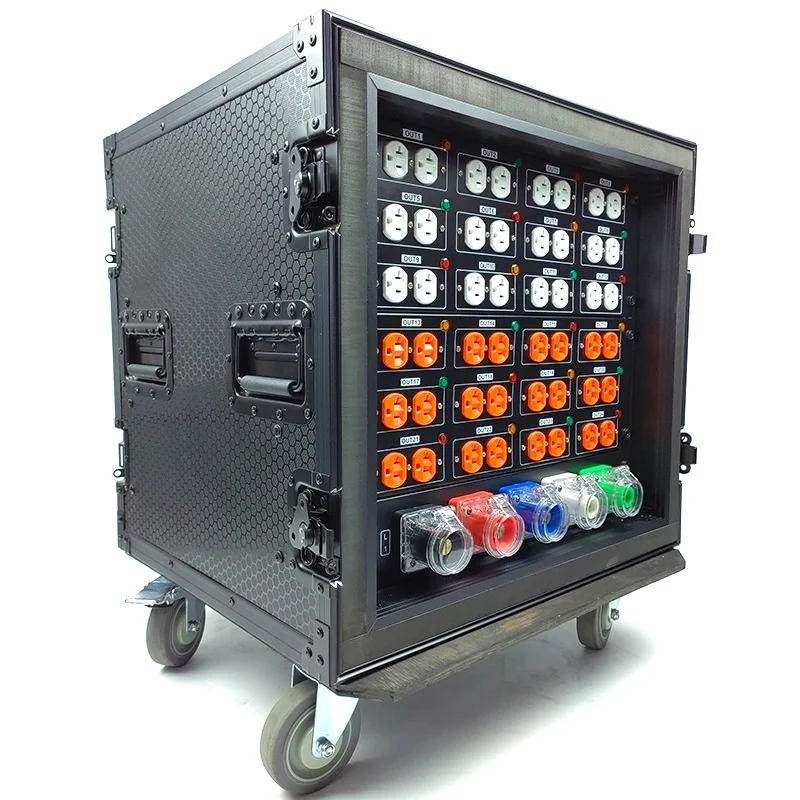 24-Road LED Large Screen Stage Lighting    Distribution Cabinet   20A High Performance Straight Flow Performance Box