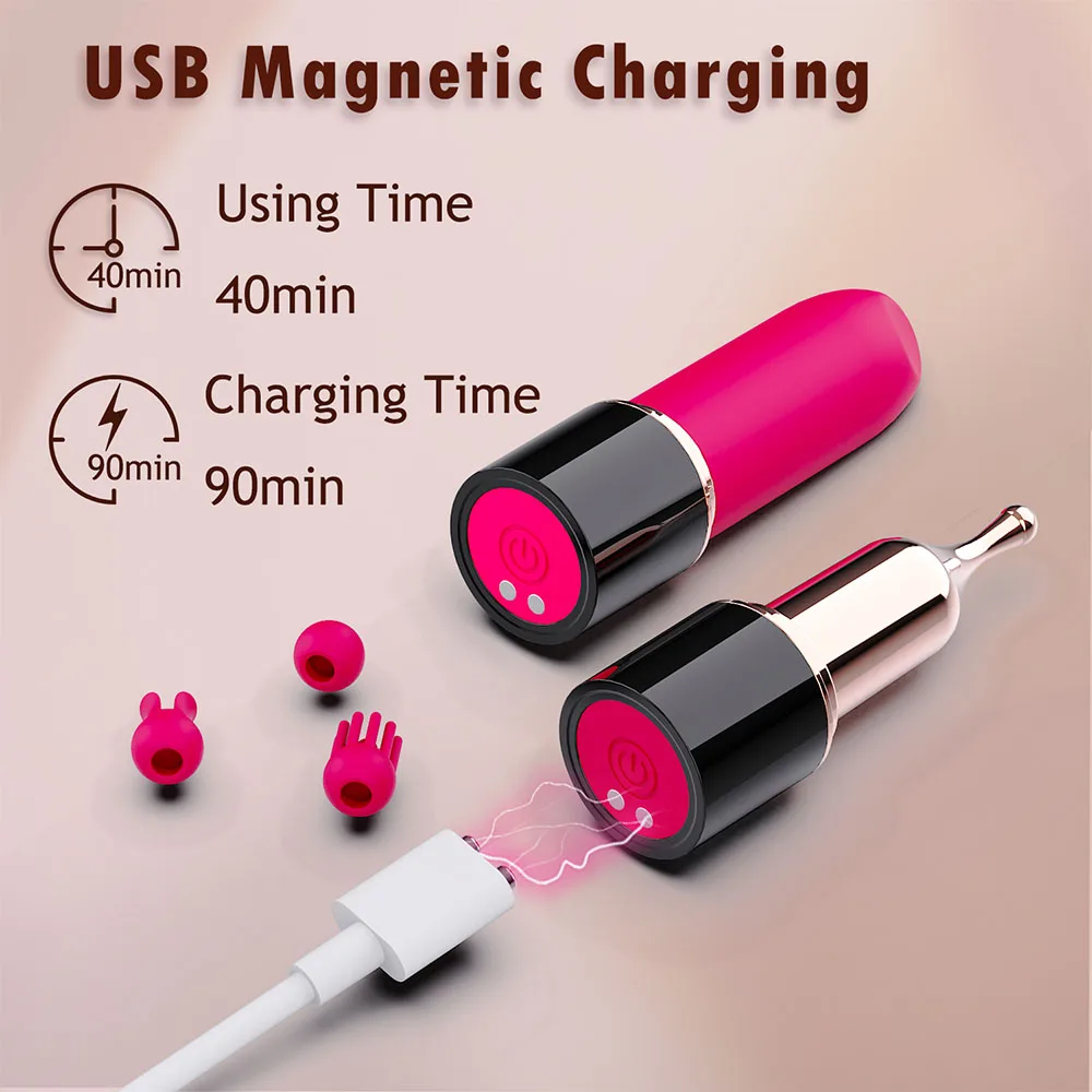 Bullet Vibrator for Women Mini Size Vagina Vibrator Clitoris Nipples Stimulator Lipstick Female Masturbation Sex Toy for Women - Image 4