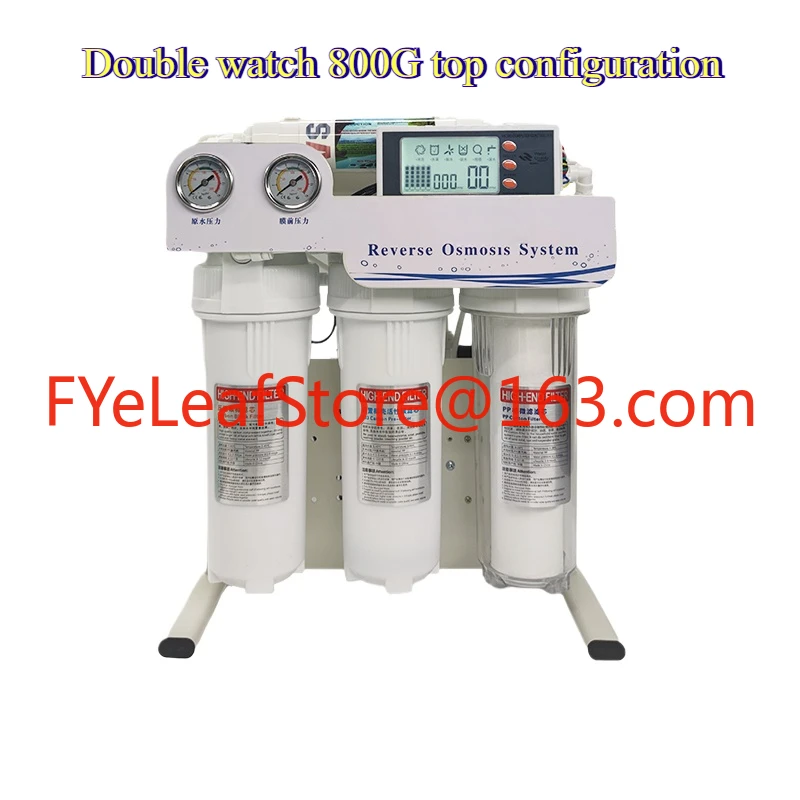 Double table 800G top of the line model without bucket, high flow RO reverse osmosis direct drinking water purifier