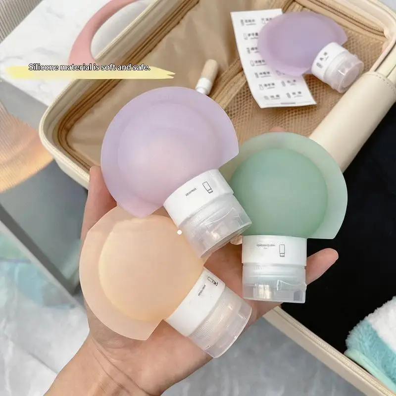 Silikon-Reise-Duschgeltube, BPA-frei, quetschbar, nachfüllbarer Shampoo-Spender für Wandern, Camping, Fitnessstudio – Detail 5