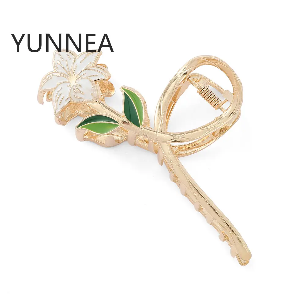 2022 New Flower Wendy Metal Butterfly Claw Clips Hair Accessories Headdress Crab Claw Genshin Impact Jewelry For Women Girls