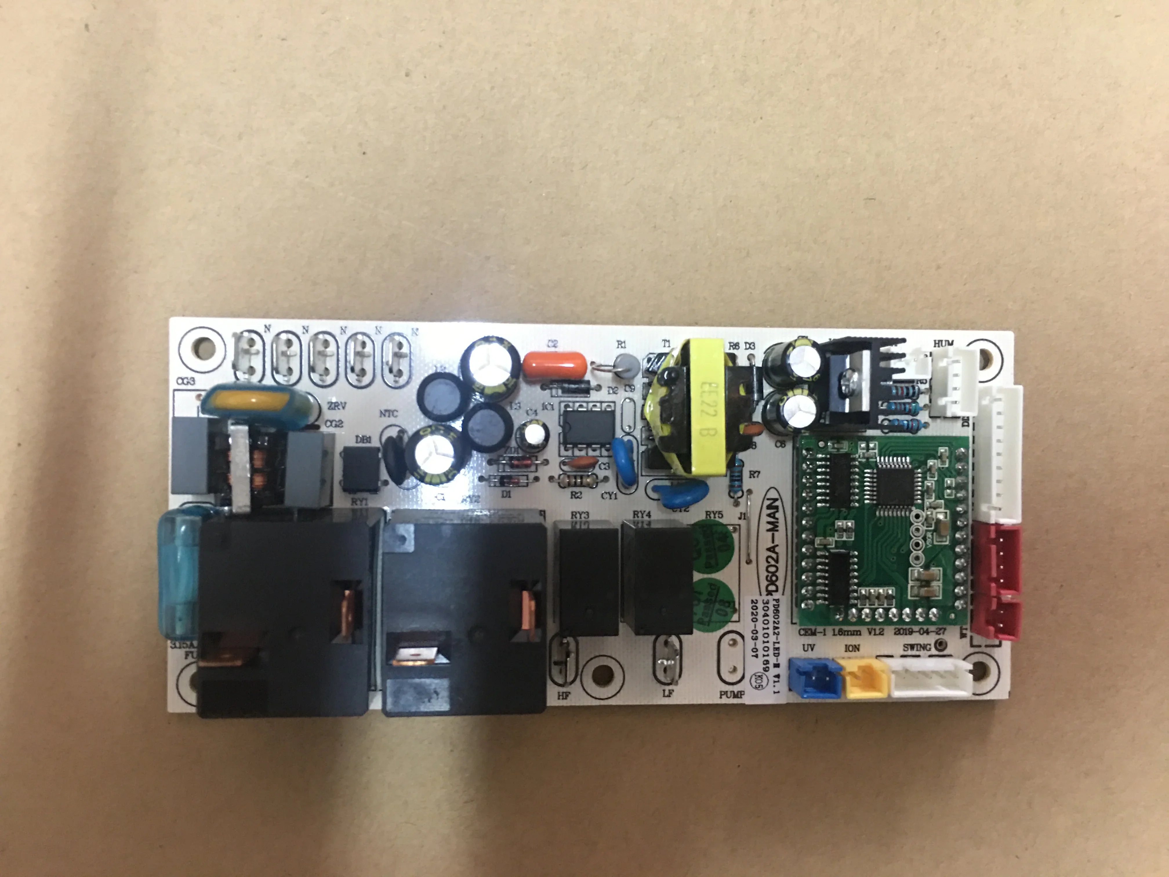 Household dehumidifier accessories PD602AR (WIFI) 582A 382A brand new original motherboard display screen