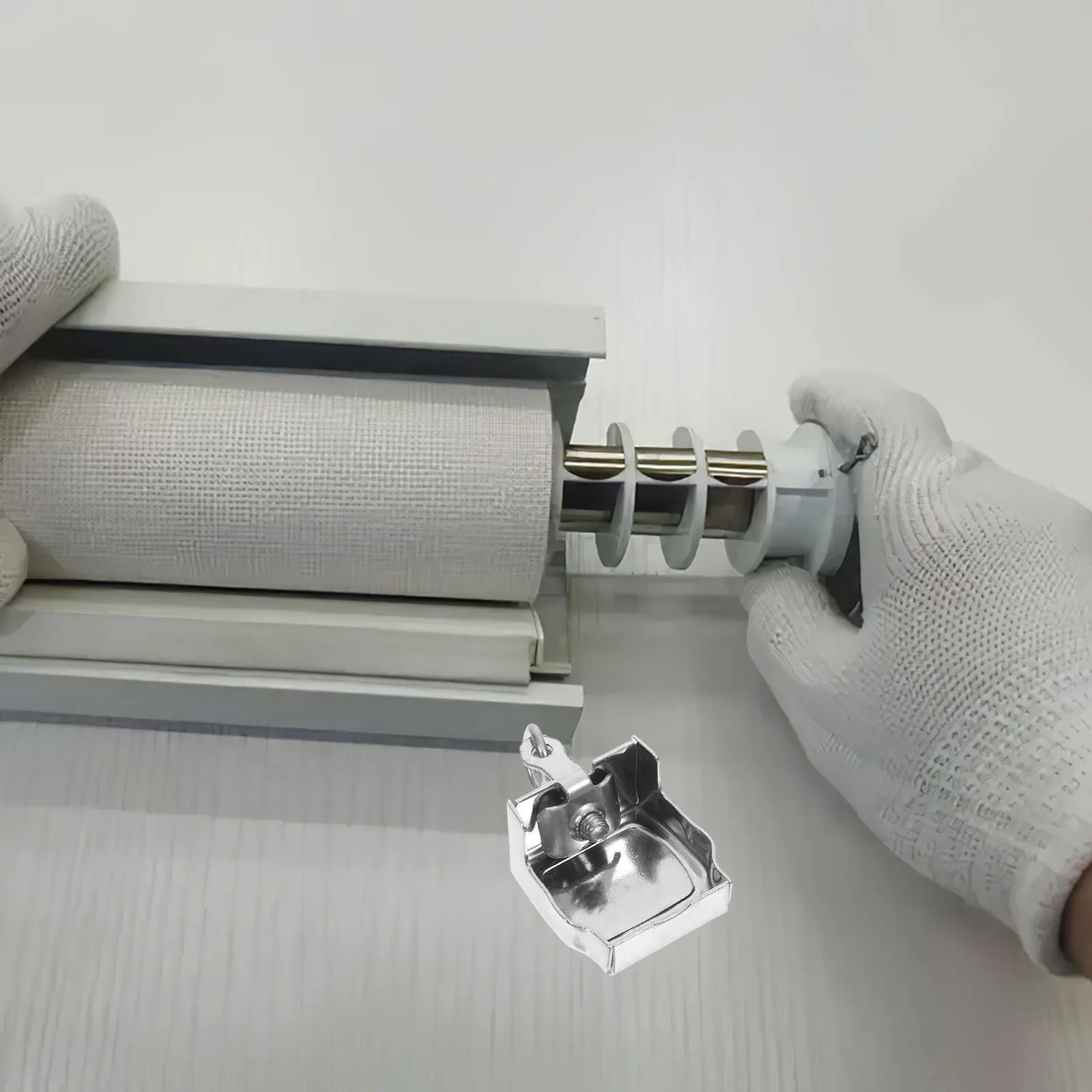 6 قطع من أغطية نهاية مسار الستارة من الفولاذ المقاوم للصدأ، نهايات زخرفية معدنية شديدة التحمل لاستبدال قضبان الدش النوافذ