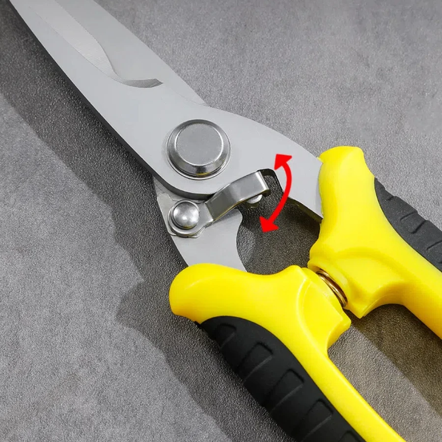 1PC Stainless Steel Electrician Scissors Multifunction Hand Tool for Cutting Wire Groove and Thin Steel Plate image 4