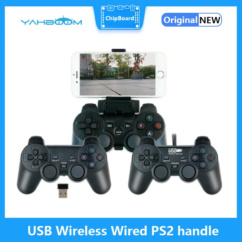 

Беспроводной проводной USB-контроллер с ручкой PS2, поддержка ROS ROS2