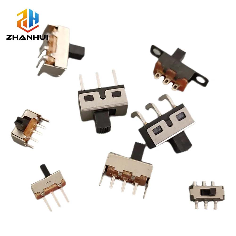 70Pcs/Box Micro Slide Switch Kit - SS12F15 SK12D07 On-Off Mini Toggle Switch PCB Mount for Arduino Projects