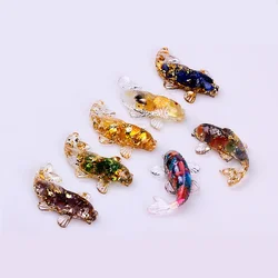 Creative Artificial Fish Ornaments Pretty Koi Fish Natural Crystal Little Fish Desk Car Home Decoration Gift for Friends