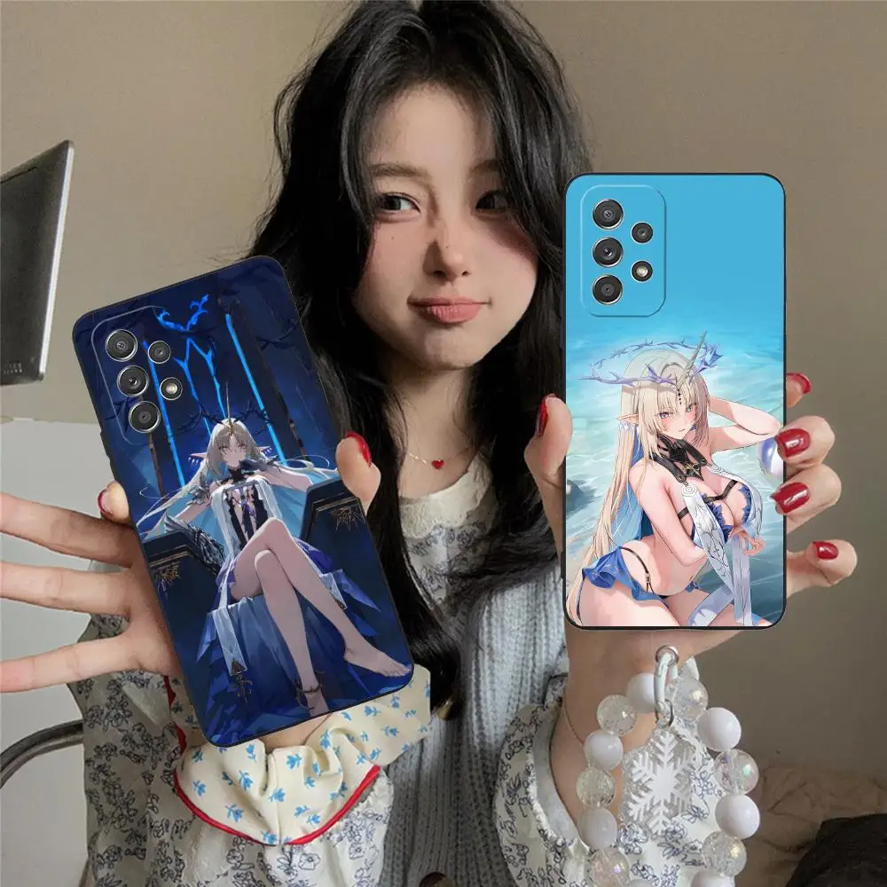 

Wuthering Waves Fleurdelys Phone Case for Samsung Galaxy M55 54 42 35 34 33 32 23 22 15 14 13 12 F55 5G Colour Protective Pretty