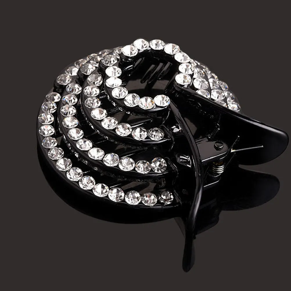 

4Pcs Lightweight Sturdy Hair Clips Anti-Slip Claw Accessories with Drill Design for Shower and Daily Use Hair Clips