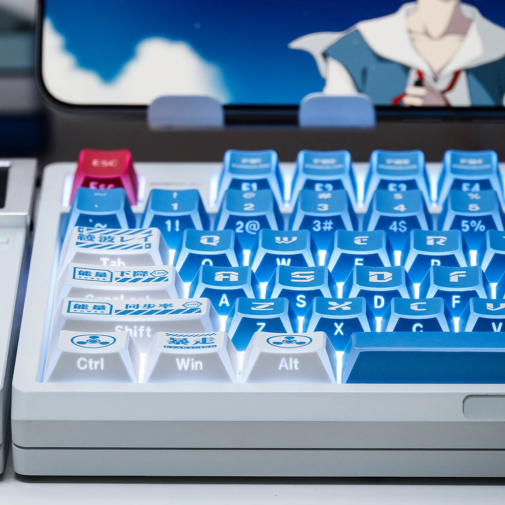 Lilith Keycaps Dye Sublimation Cherry Profile PBT Keycaps Edge Side Print Backlit Keycaps For MX Mechanical Keyboard HM66/Mad60