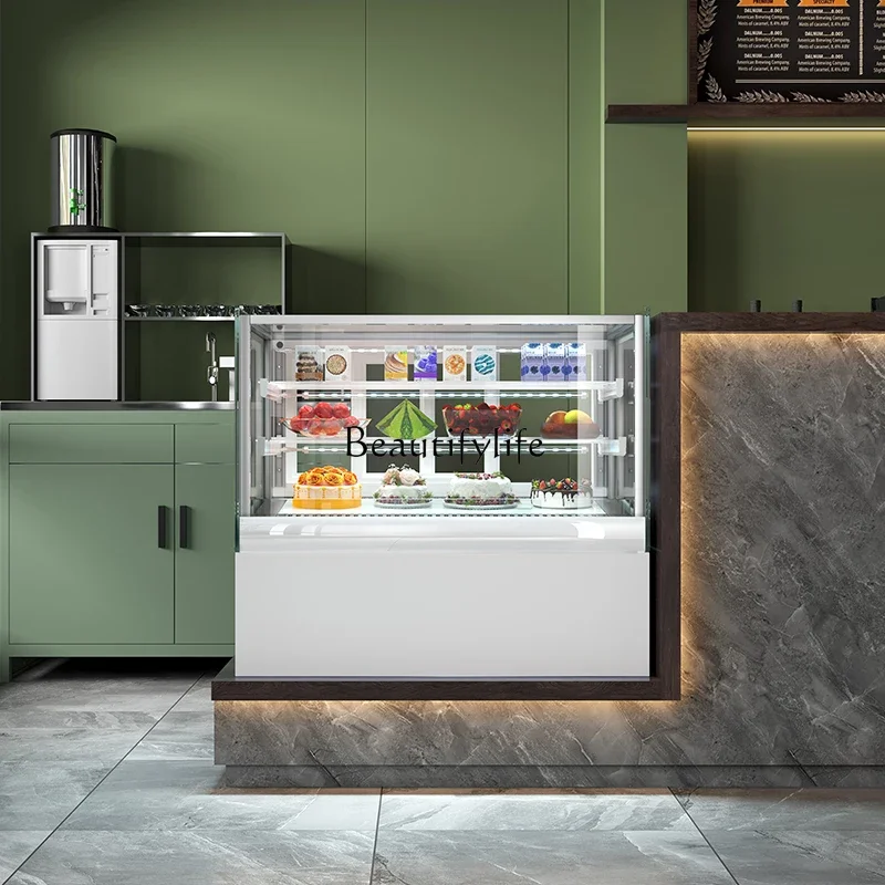 

Small dessert display cabinet, desktop fruit preservation bar, commercial refrigerator