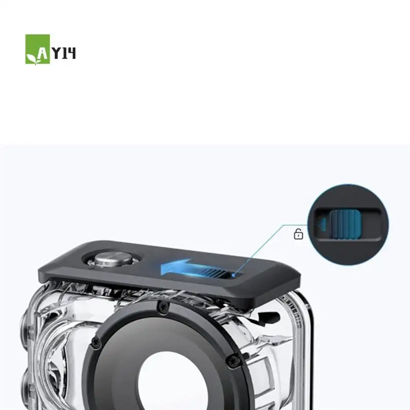 

AY14 -1 Set 60M Waterproof Case Glass Optical Lens Safe Portable Solid Waterproof Case For Insta360 GO 3