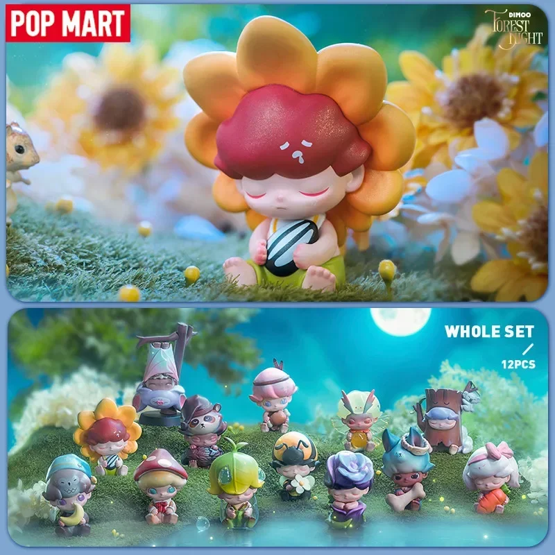 

Pop Mart Dimoo Forest Night Series слепая коробка игрушки Guess Bag Mystery Box Mistery фигурка Surpresa милый день рождения