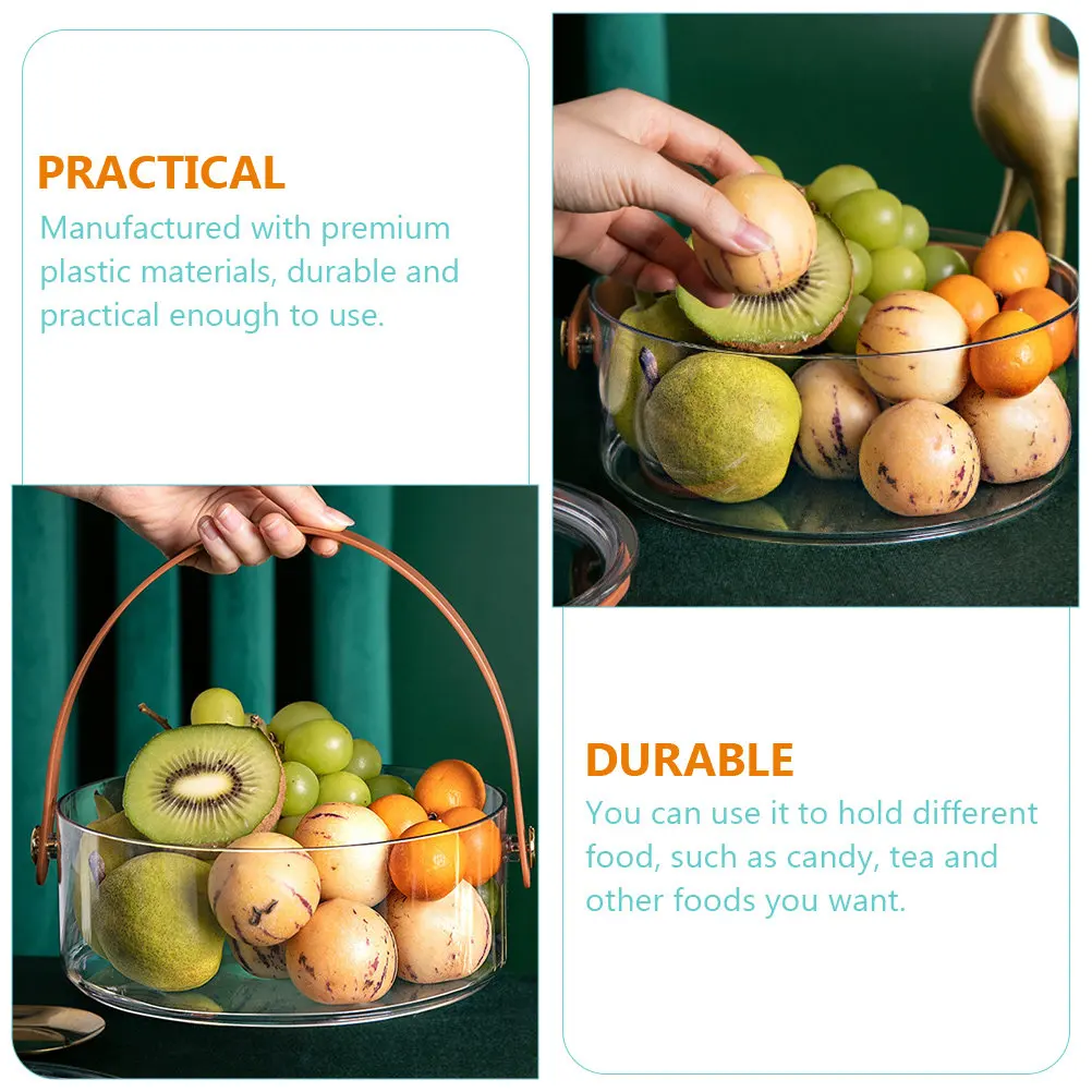 Premium Plastic Clear Snack Storage Box with Lid for Nuts Dried Fruit Candy Tea Dessert Freshness Moisture Insect Proof Party