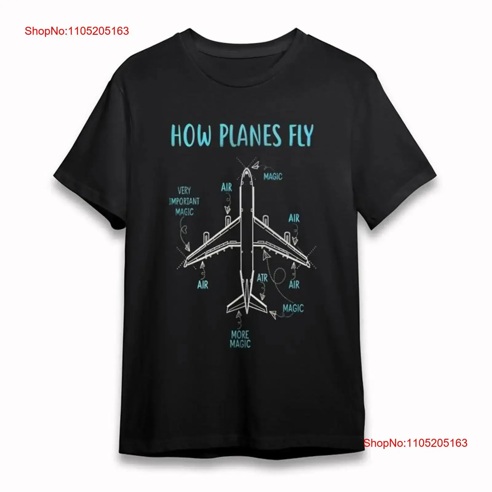 

Men's Trend Soft Comfortable Breathable Classic T Shirt How Planes Fly Humor vintage Washed homme fashion Stylish streetwear