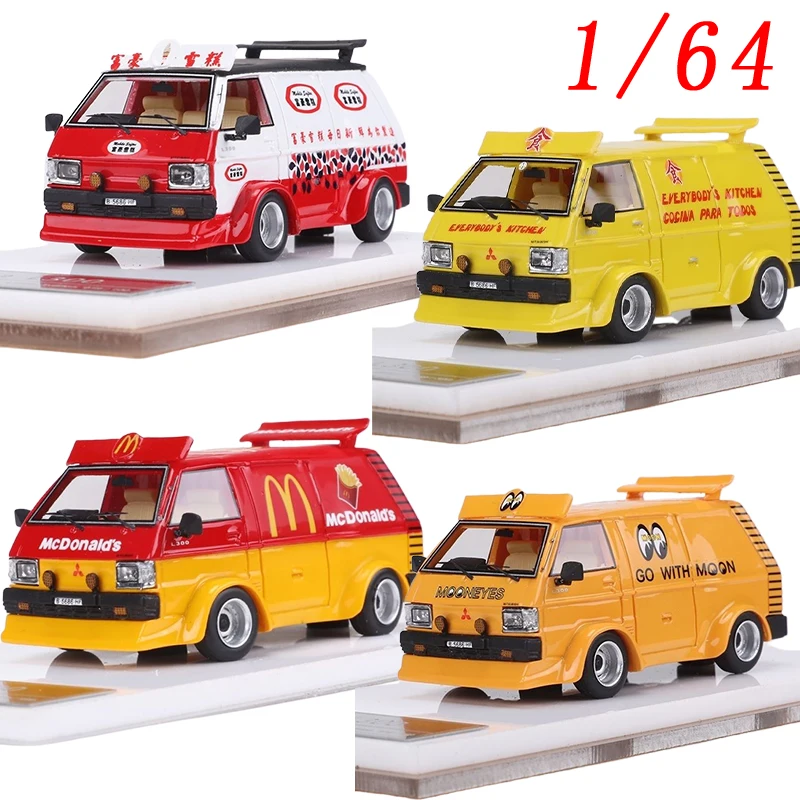 

MJ Diecast 1/64 Scale Resin Delica Car Model Delica L300 Play Vehicle Collection Toys for Boys Gift Original Box in Stock
