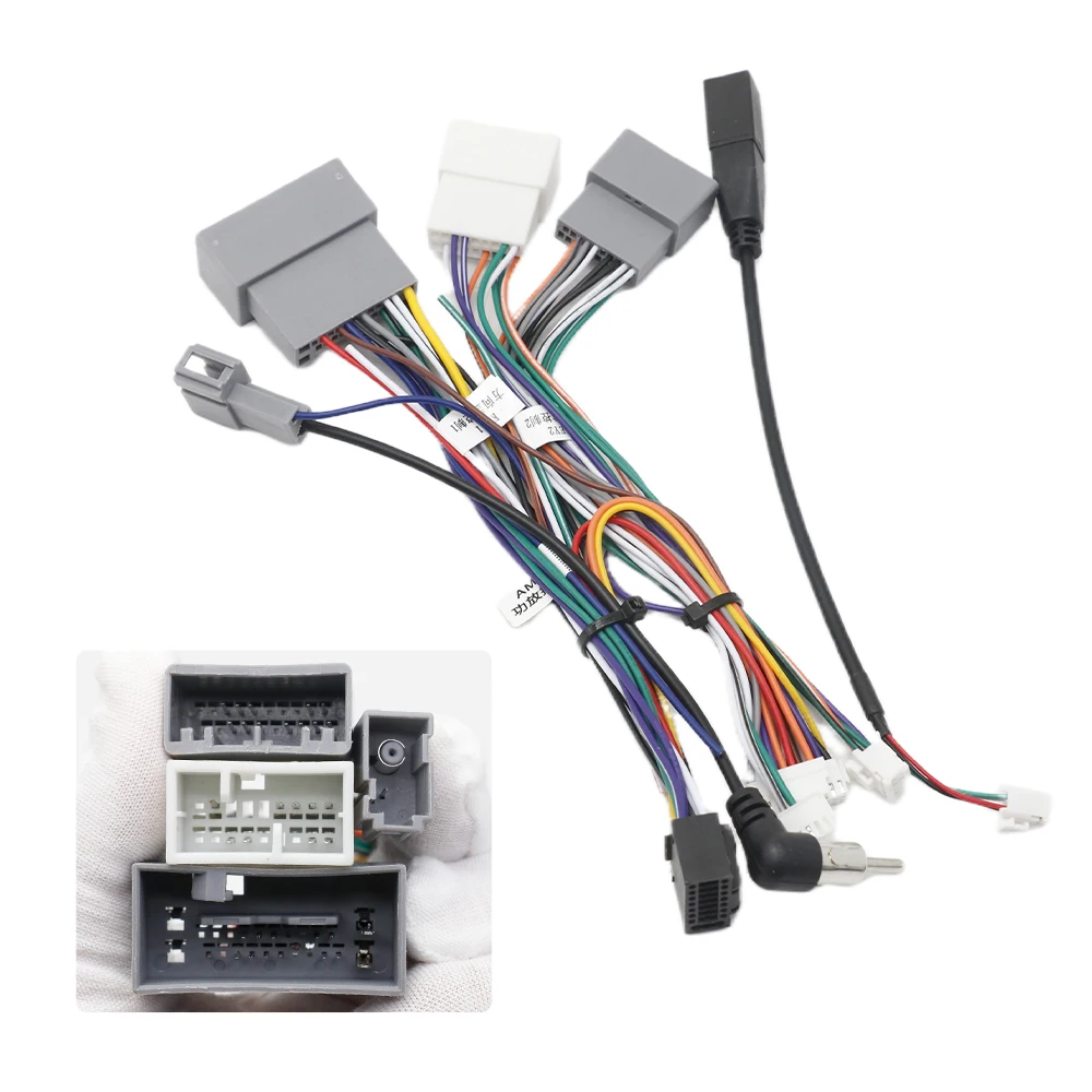 G-RZ-HD56 Canbus Box Decoder Auto für Honda CRV CR-V Civic 16Pin Kabelbaum Adapter Radio Stromkabel – Detail 4