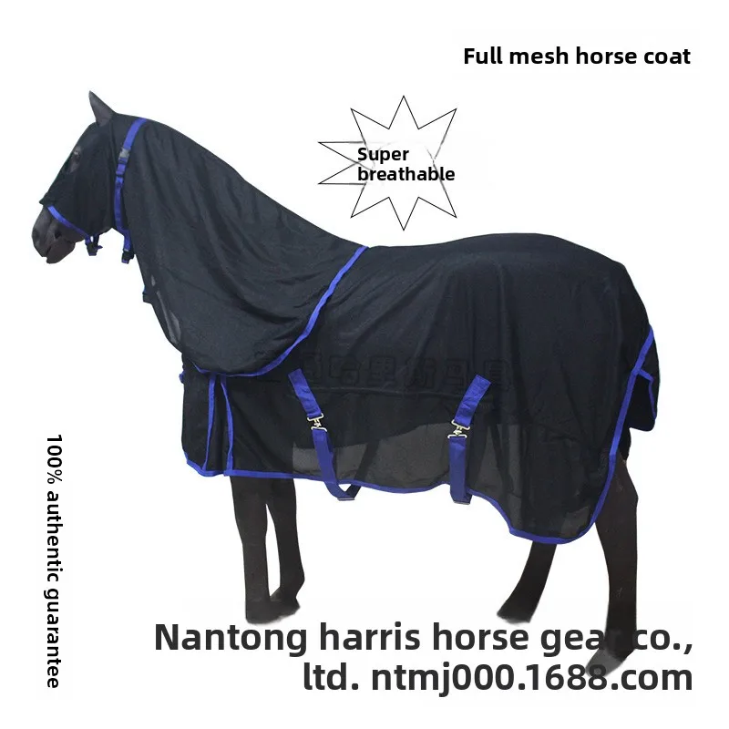 Factory Direct Sales Summer Mosquito-proof Horse Clothes Mesh Horse Clothes Neck Removable