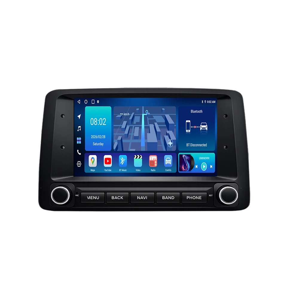 Car Radio For FIAT Panda 2003 2004 2005 2006 2007 -2012 Navigation GPS Carplay Stereo Android Auto Multimedia Player DVD Bluetoo