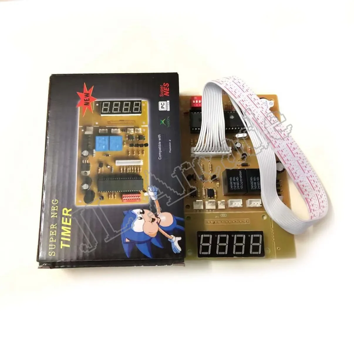 4 digits 12V Time Control Timer Board With Wire harness for arcade cabinet coin acceptor selector, pump water, washing machine