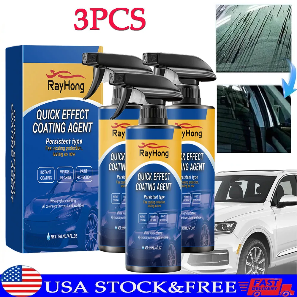 

3 шт., 120 мл, автомобильное покрытие, гидрофобная защита, быстросохнущий спрей для полировки автомобиля, водоотталкивающий спрей, автомобильные аксессуары