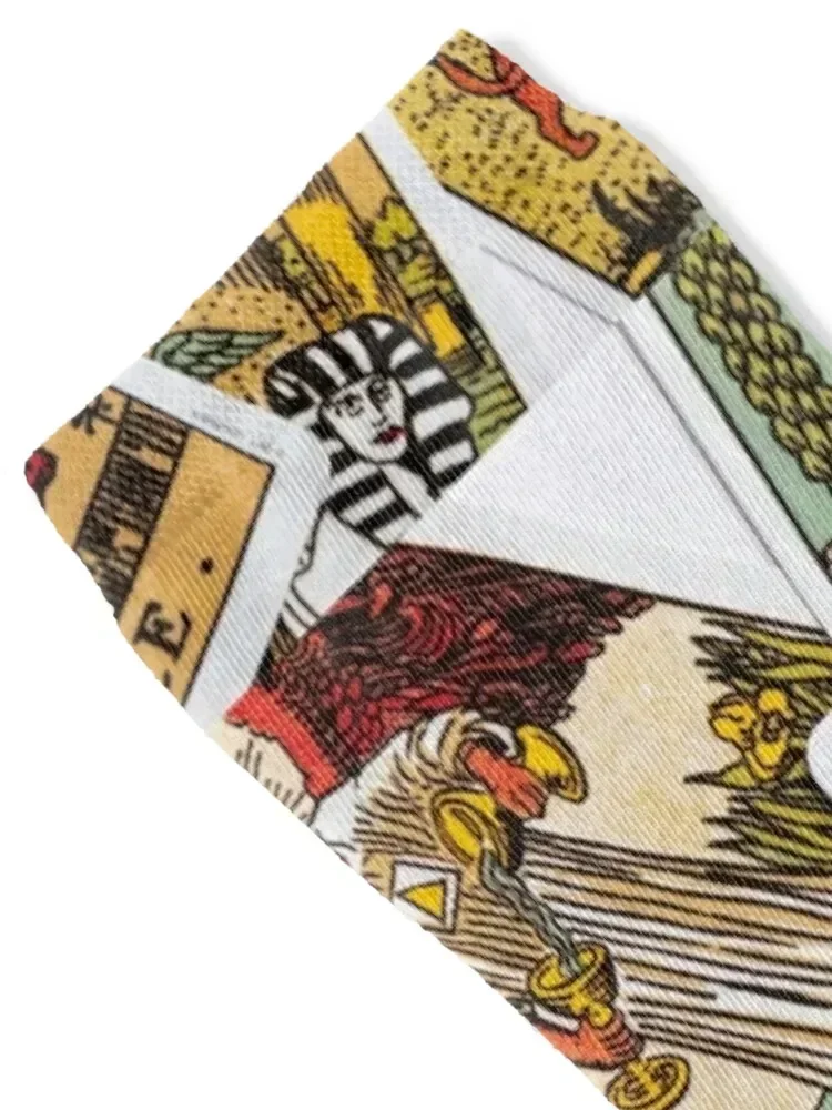 Tarot Card The Lovers Socks Crossfit warm winter fashionable summer Women's Socks Men's