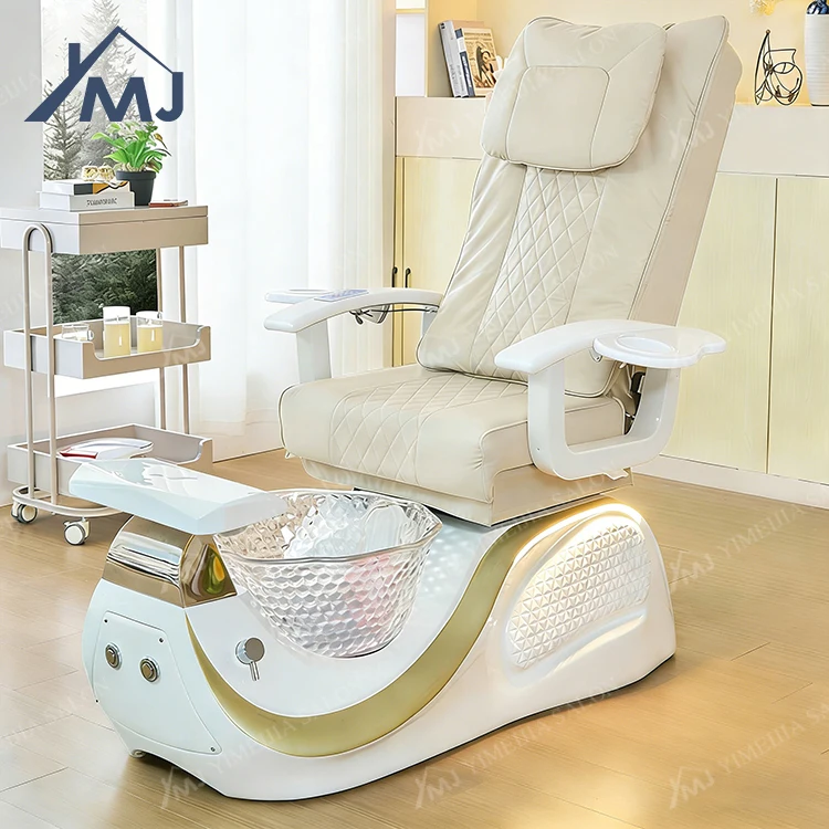 Luxury Manicure Station With Foot Massage Features Throne Nail Salon Pedicure Spa Chair