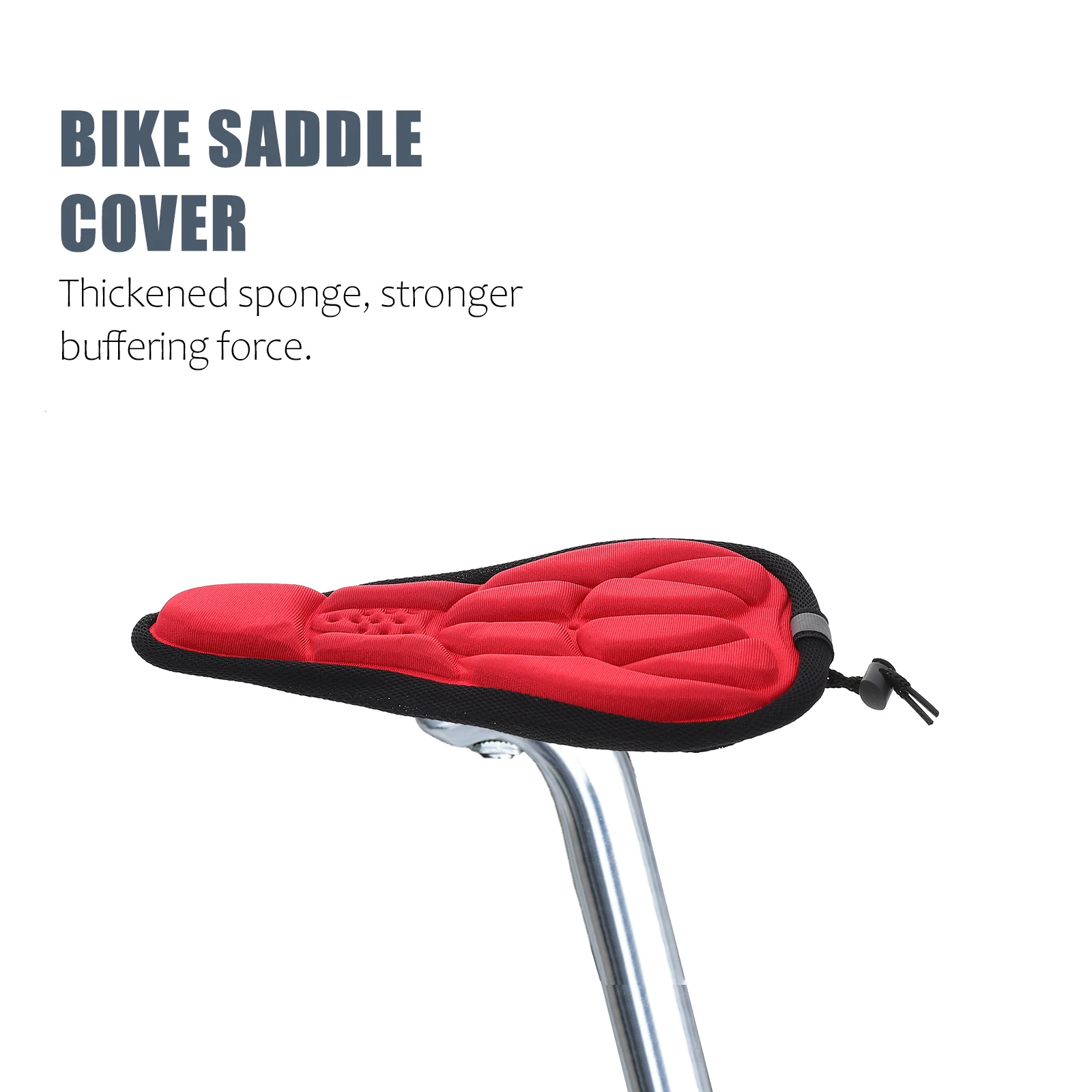 

2 Pcs Bike Saddle Cover Thickened Sponge Comfortable Breathable Bicycle Seat Protector Mountain biking long ride hip protection