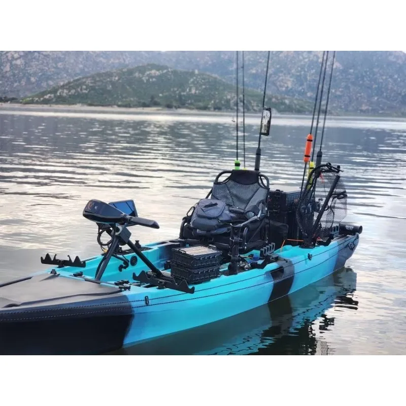 

Plastic Fish Electrico Motor Para Kayak Folding Rudder Fishing Kayak with 360 Swivel Seat