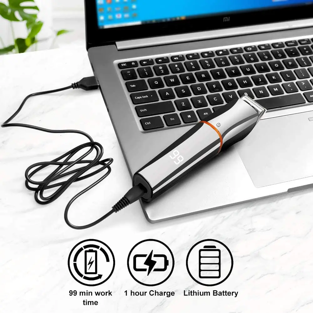 Original Kemei จอแสดงผล All In One Hair Trimmer สำหรับชายคิ้วเครื่องเล็มหนวดไฟฟ้าที่ตัดขนชุดตัดผม