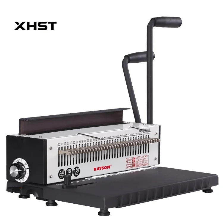 

TD-1500B34 Binding Machine 34 Holes Punching Capacity 15 Sheets Double Wire Binder