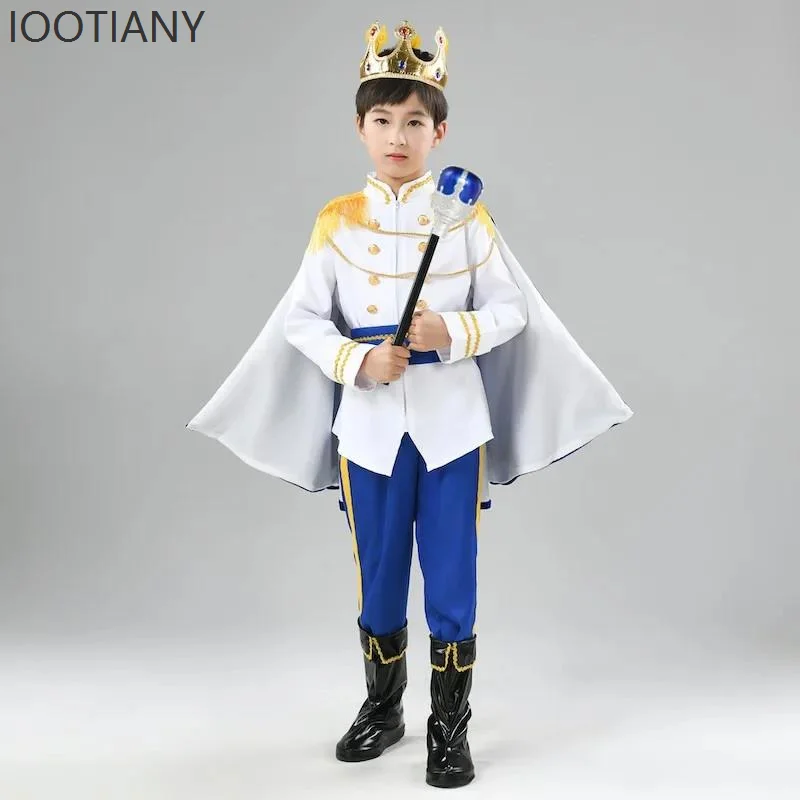 

Halloween Boys Medieval Children King Prince Children Costume Holiday Party Stage Performance Role Play Prince Costume New 2025