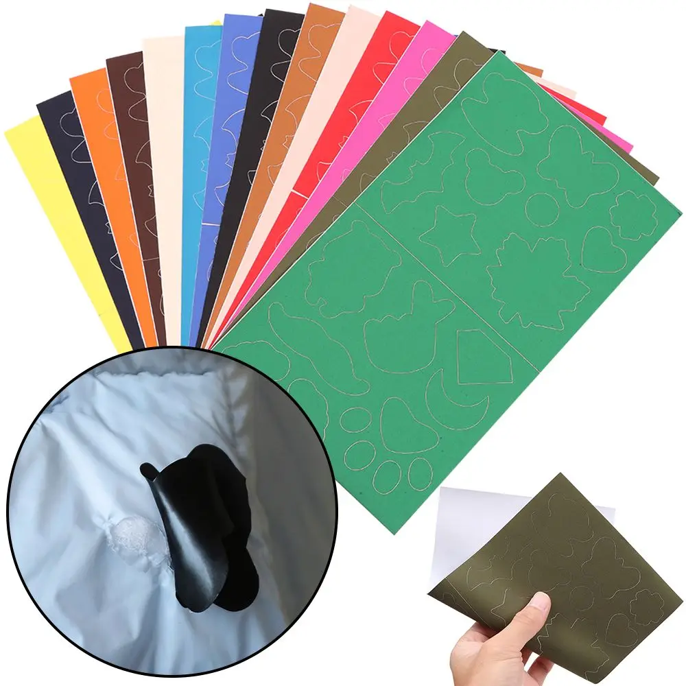 1pcs Patches Repair Jackets Decoration PVC Tent Patches Adhesive Cloth Stickers Self Adhesive Sticker Down Jacket Hole Repair