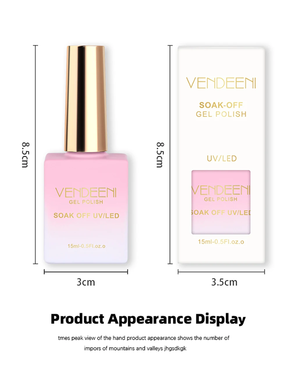 Vendeeni TPO HEMA FREE 10 Farben Aurora Broken Diamond Cat Eye Gel Nagellack Galaxy Cyclone Magnetischer UV Soak Off Gel Lack – Detail 15