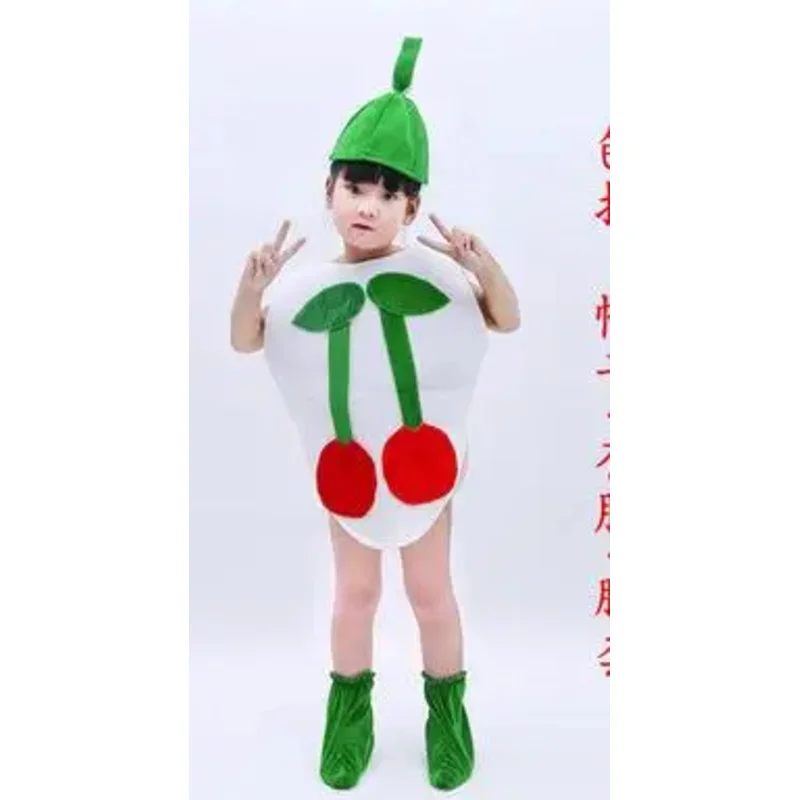 Bambini adulto fragola frutta Costume vestito operato vestito partito Halloween vestito Performance sul palco abbigliamento regali per la giornata dei bambini
