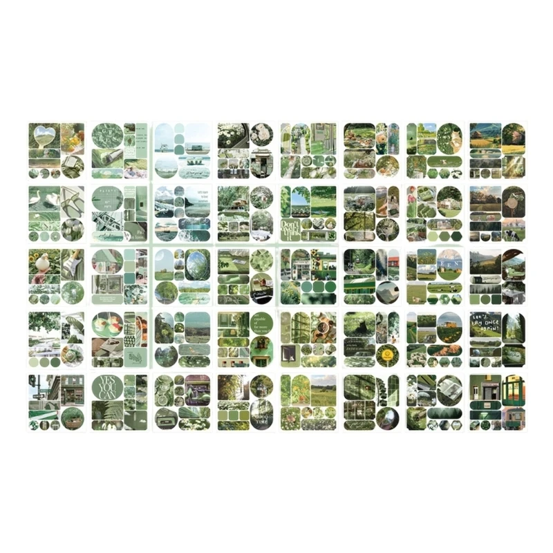 Stickers Collection Book with Pre-Cut Shapes for Page Accents HX5E