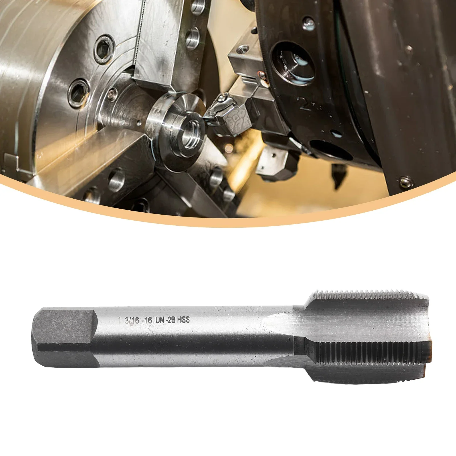 

High Quality 1-3/ 16-16 Tap High Speed Steel 1 3/16"-16 1-3/16-16 Gunsmithing Right Hand Tapping TPI Taper Tap