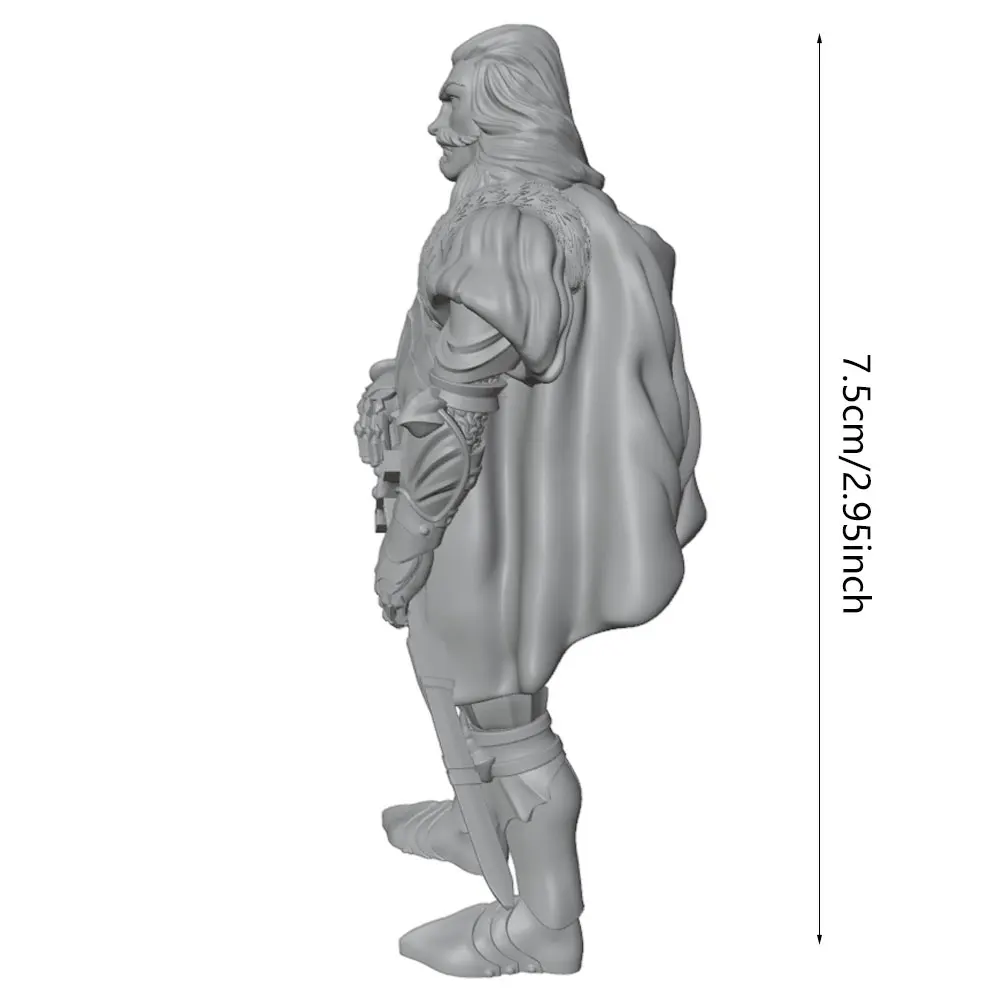 Figura oficial medieval 75 mm resina sin pintar coleccionismo