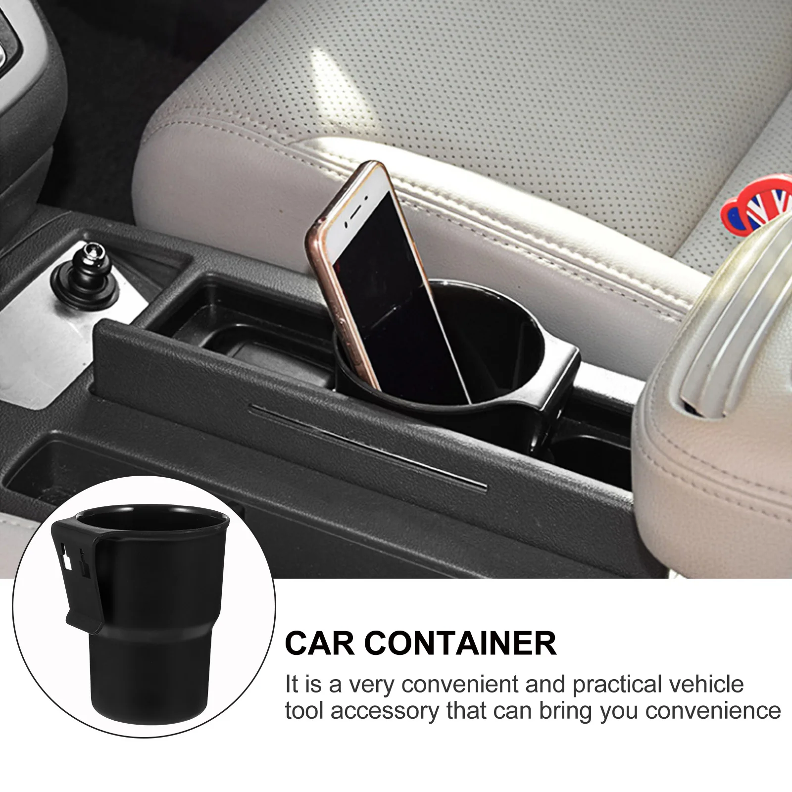 

5pcs Car Trash Can Plastic Holder for Cars Multi-functional Rubbish Bin Container Durable Storage Accessories