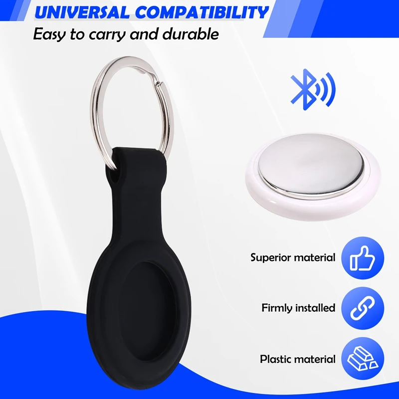 Smart Bluetooth GPS Tracker Round Anti-Lost Device Tracking Locator  Smartphone Wallet Key Anti-Lost Device