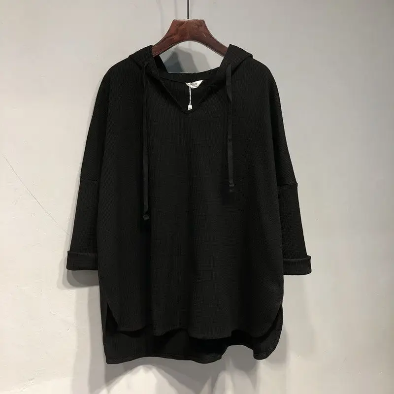 Pull à capuche PVD à manches longues pour femmes, vêtements décontractés, rue haute, proximité, wstring, document solide, mode printemps et automne,