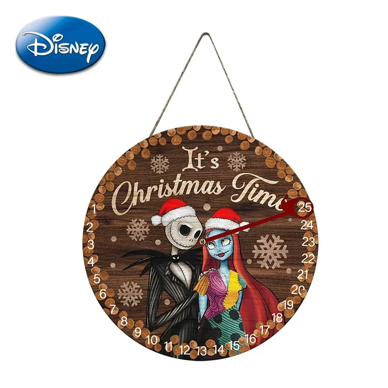 

Festival Hanging Board The Nightmare Before Christmas Wooden Decorative Doorplate Jack Skellington Sally Cartoon House Room Sign