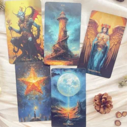 Beginner Tarot Rider Waite Oracles Deck 78 Genuine Professional Kingdom of Light Tarot Deck English Spanish Russian Women Gift
